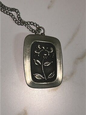 1970s Pewter Necklace by Rune Tennesmed